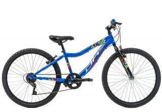 Bicicleta MTB-HT 24   DHS Plasma 240, cadru otel 13  , manete revoshift,  frane V-Brake, 6 viteze, albastru