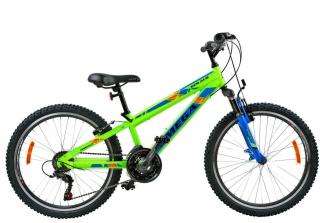 Bicicleta MTB-HT 24   OMEGA Gerald, cadru aluminiu 16  , frane V-Brake, 18 viteze, verde