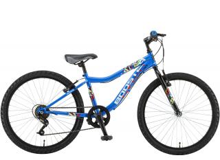 Bicicleta MTB-HT 24   POLAR Booster Plasma 240, cadru otel 9.5  , frane V-Brake, 6 viteze, albastru