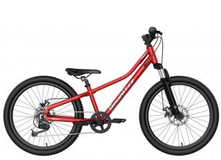 Bicicleta MTB-HT 24   ROYAL BABY 7-17, cadru aluminiu 14  , manete secventiale,  frane disc, 7 viteze, rosu