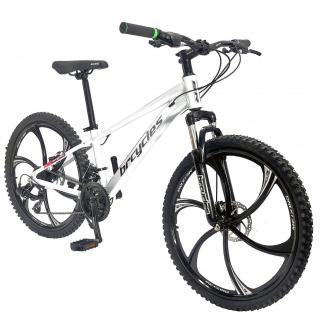 Bicicleta MTB-HT 26   BR Tornado ProMG, cadru aluminiu 13.5  , jante magneziu, manete secventiale, frane disc, 21 viteze, alb rosu