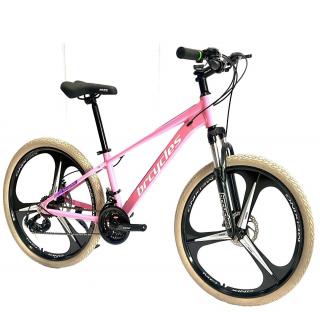 Bicicleta MTB-HT 26   BR Tornado ProMG, cadru aluminiu 13.5  , jante magneziu, manete secventiale, frane disc, 21 viteze, roz