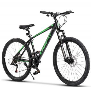 Bicicleta MTB-HT 26   CARPAT Montana, cadru aluminiu 17  , manete secventiale, frane disc, 21 viteze, negru verde