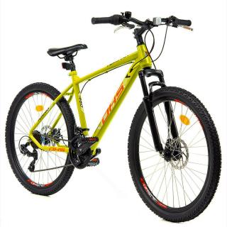 Bicicleta MTB-HT 26   TERRANA 2605, cadru otel 18  , manete revoshift, frane disc, 21 viteze, verde fluo