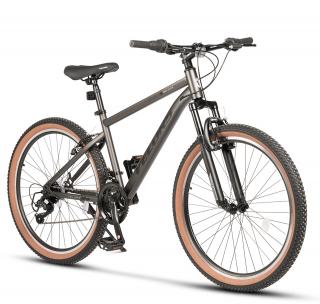 Bicicleta MTB-HT 26   VELORS Mercury 2.6, cadru otel 18  , manete revoshift, frane V-Brake, 21 viteze, gri negru