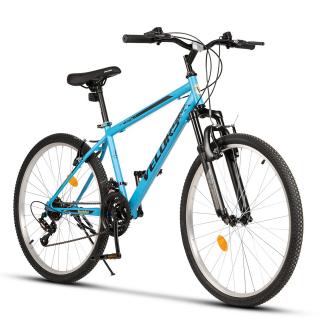 Bicicleta MTB-HT 26   VELORS Rockstar, cadru otel 17  , manete index, frane V-Brake, 21 viteze, albastru