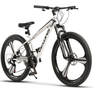 Bicicleta MTB-HT 26   VELORS Saturn, cadru otel 15  , jante magneziu, manete secventiale, frane disc, 21 viteze, alb negru