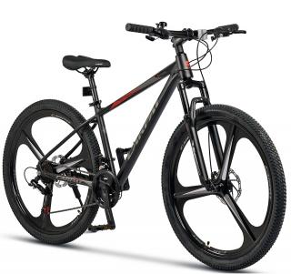 Bicicleta MTB-HT 27.5   CARPAT Evolution 2.7, cadru aluminiu 18  , jante magneziu, manete secventiale, frane disc, 21 viteze, negru rosu