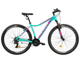 Bicicleta MTB-HT 27.5   COLINELLI 2722, cadru aluminiu 16.5  , manete secventiale, frane V-Brake, 21 viteze, turcoaz