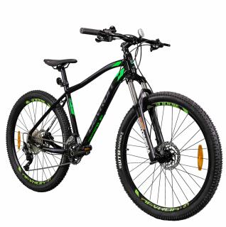 Bicicleta MTB-HT 27.5   DEVRON Riddle RM3.7, cadru aluminiu 18  , manete secventiale, frane hidraulice, 20 viteze, negru verde