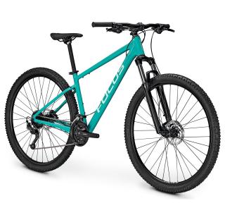 Bicicleta MTB-HT 27.5   FOCUS Whistler 3.6 27DI, cadru aluminiu 13.5  , manete secventiale, frane hidraulice, 27 viteze, turcoaz