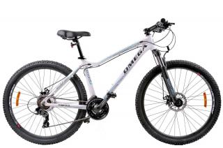 Bicicleta MTB-HT 27.5   OMEGA Camille, cadru aluminiu 17.5  , manete secventiale, frane disc, 21 viteze, alb