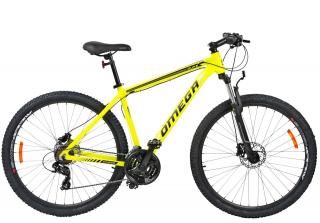 Bicicleta MTB-HT 27.5   OMEGA Duke, cadru aluminiu 19.5  , manete secventiale, frane hidraulice, 21 viteze, galben negru