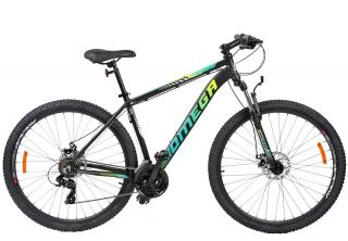 Bicicleta MTB-HT 27.5   OMEGA Thomas, cadru aluminiu 18  , manete secventiale, frane disc, 21 viteze, negru verde