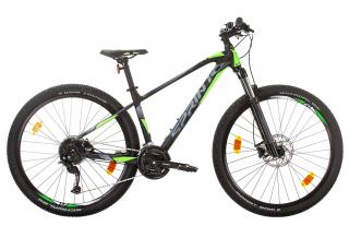 Bicicleta MTB-HT 27.5   SPRINT Apolon, cadru aluminiu 17.5  , manete secventiale, frane hidraulice, 27 viteze, negru verde neon
