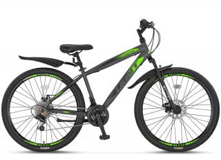 Bicicleta MTB-HT 27.5   UMIT Faster 2D, cadru otel 18  , frane disc, 21 viteze, antracit albastru