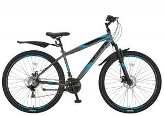 Bicicleta MTB-HT 27.5   UMIT Faster 2D, cadru otel 18  , frane disc, 21 viteze, antracit verde