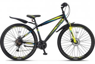 Bicicleta MTB-HT 27.5   UMIT Faster 2D, cadru otel 18  , frane disc, 21 viteze, negru lime