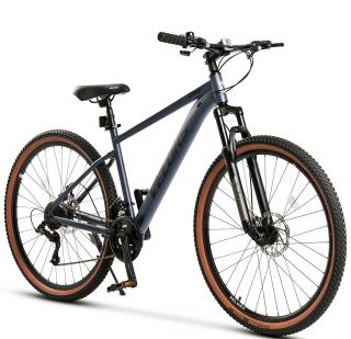 Bicicleta MTB-HT 27.5   VELORS Boost 2.7, cadru otel 18  , manete secventiale, frane disc, 21 viteze, gri negru
