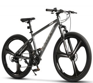 Bicicleta MTB-HT 27.5   VELORS Cannon 2.7, cadru otel 18  , jante magneziu, frane disc, manete secventiale, 21 viteze, gri argintiu
