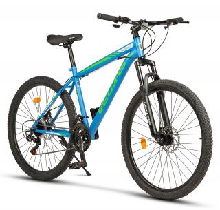 Bicicleta MTB-HT 27.5   VELORS Challenge 2.7, cadru otel 18  , manete secventiale, frane disc, 21 viteze, albastru verde