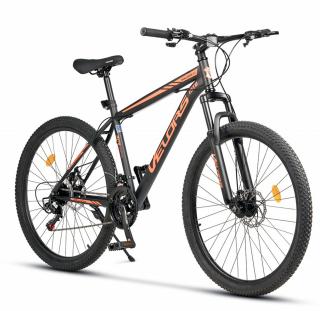 Bicicleta MTB-HT 27.5   VELORS Challenge 2.7, cadru otel 18  , manete secventiale, frane disc, 21 viteze, negru portocaliu