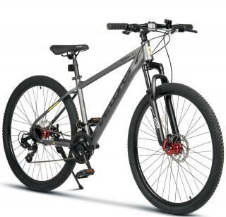 Bicicleta MTB-HT 27.5   VELORS Rambler 2.7, cadru otel 18  , manete secventiale, frane disc, 21 viteze, gri negru