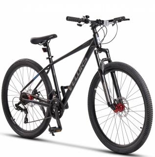 Bicicleta MTB-HT 27.5   VELORS Rambler 2.7, cadru otel 18  , manete secventiale, frane disc, 21 viteze, negru gri