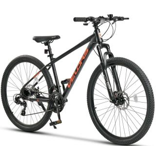 Bicicleta MTB-HT 27.5   VELORS Rambler 2.7, cadru otel 18  , manete secventiale, frane disc, 21 viteze, negru portocaliu