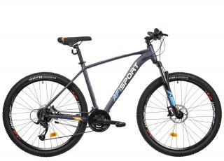 Bicicleta MTB-HT 29   AFISPORT M3, cadru aluminiu 18  , manete secventiale, frane hidraulice, 24 viteze, gri