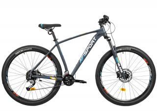 Bicicleta MTB-HT 29   AFISPORT M5, cadru aluminiu 19.5  , manete secventiale, frane hidraulice, 18 viteze, gri