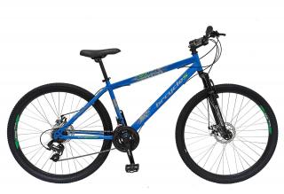 Bicicleta MTB-HT 29   BR Target, cadru otel 17 , manete secventiale, frane disc, 21 viteze, albastru verde