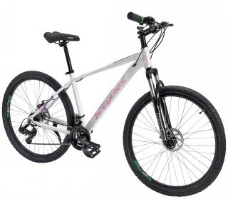 Bicicleta MTB-HT 29   BR Tornado cadru aluminiu 18  , manete secventiale, frane disc, 21 viteze, alb roz