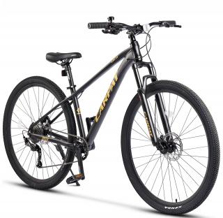 Bicicleta MTB-HT 29   CARPAT Duro 2.9, cadru aluminiu 18  , manete secventiale, frane hidraulice, 21 viteze, negru galben