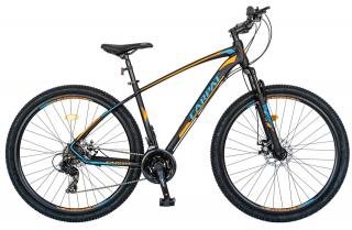 Bicicleta MTB-HT 29   CARPAT Invictus 2957, cadru aluminiu 19  , frane disc, 21 viteze, negru portocaliu albastru