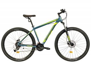 Bicicleta MTB-HT 29   COLINELLI 2927, cadru aluminiu 18  , manete secventiale, frane disc, 24 viteze, gri verde