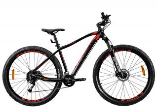 Bicicleta MTB-HT 29   DEVRON Riddle RM2.9, cadru aluminiu 18  , manete secventiale, frane hidraulice, 18 viteze, negru rosu