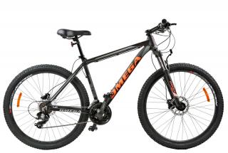 Bicicleta MTB-HT 29   OMEGA Duke, cadru aluminiu 19.5  , manete secventiale, frane hidraulice, 21 viteze, negru portocaliu