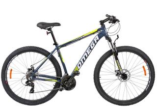 Bicicleta MTB-HT 29   OMEGA Thomas, cadru aluminiu 19.5  , manete secventiale, frane disc, 21 viteze, albastru galben