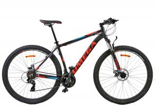 Bicicleta MTB-HT 29   OMEGA Thomas, cadru aluminiu 19.5  , manete secventiale, frane disc, 21 viteze, negru portocaliu