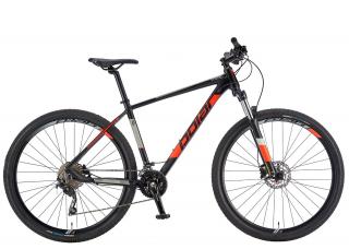 Bicicleta MTB-HT 29   POLAR Tsunami, cadru aluminiu 19.5  , manete secventiale, frane hidraulice, 20 viteze, negru portocaliu