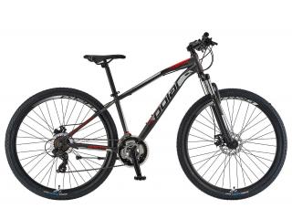 Bicicleta MTB-HT 29   POLAR Wizard 1.0, cadru otel 16  , manete secventiale, frane disc, 21 viteze, negru rosu