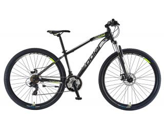 Bicicleta MTB-HT 29   POLAR Wizard 1.0, cadru otel 16  , manete secventiale, frane disc, 21 viteze, negru verde fluo