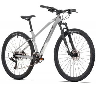 Bicicleta MTB-HT 29   ROCK MACHINE Manhattan 70-29 3, cadru aluminiu 19  , manete secventiale, frane hidraulice, 16 viteze, gri negru alb
