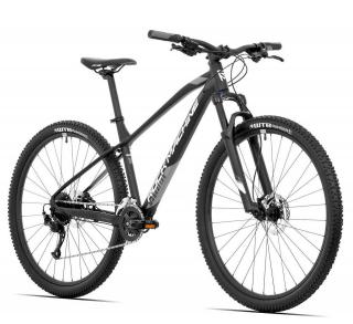 Bicicleta MTB-HT 29   ROCK MACHINE Manhattan 90-29 2, cadru aluminiu 21  , manete secventiale, frane hidraulice, 18 viteze, negru argintiu