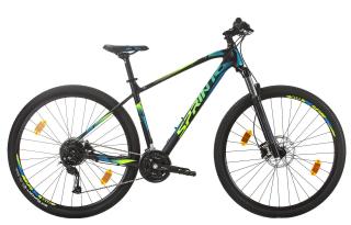 Bicicleta MTB-HT 29   SPRINT Apolon, cadru aluminiu 19  , frane hidraulice, 27 viteze, negru cyan verde neon