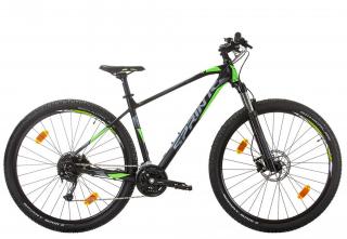 Bicicleta MTB-HT 29   SPRINT Apolon, cadru aluminiu 19  , manete secventiale, frane hidraulice, 27 viteze, negru mat verde