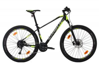 Bicicleta MTB-HT 29   SPRINT Apolon, cadru aluminiu 20.5  , manete secventiale, frane hidraulice, 27 viteze, negru mat verde neon
