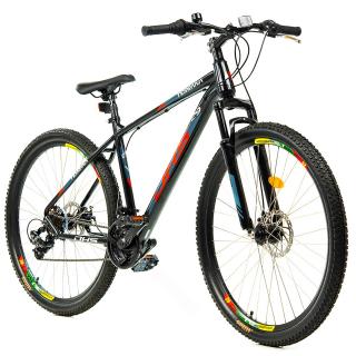 Bicicleta MTB-HT 29   TERRANA 2905, cadru otel 19  , manete revoshift, frane disc, 21 viteze, negru rosu