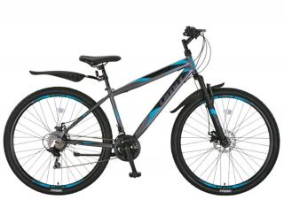 Bicicleta MTB-HT 29   UMIT Faster 2D, cadru otel 19  , frane disc, 21 viteze, antracit albastru